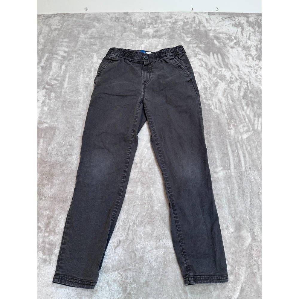 Old Navy Pants Boys Size Large (10/12) Black Taper Elastic Waist Pockets